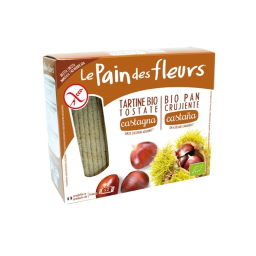 [234] PAN CRUJIENTE CASTAÑAS SIN GLUTEN 150G PAIN DES FLEURS