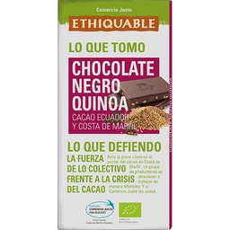 CHOCOLATE NEGRO 65% CON QUINOA 100G IDEAS