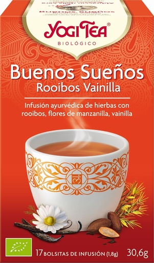 [10581] INFUSION BUENOS SUEÑOS ROOIBOS 17UDS 30,6G YOGI TEA