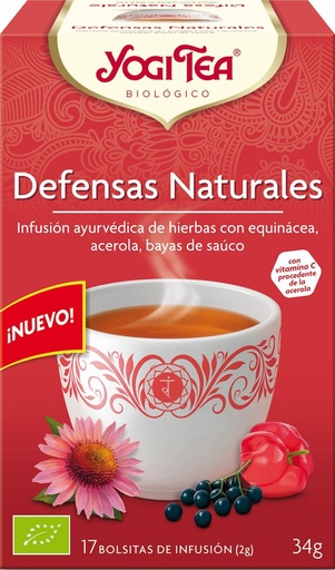 [14286] INFUSIÓN DEFENSAS NATURALES 17U YOGI TEA