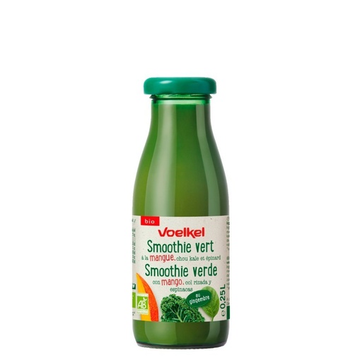 [12560] SMOOTHIE CON MANGO, COL RIZADA Y ESPINACAS 250ML VOELKEL