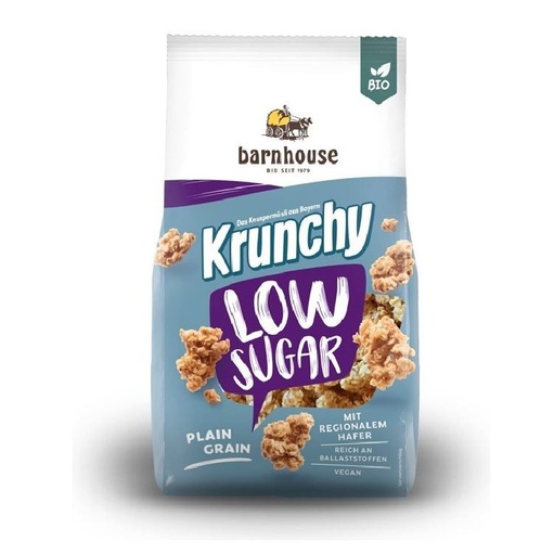 [23016] MUESLI KRUNCHY AVENA BAJO AZÚCAR PLAIN GRAIN 375G BARNHOUSE