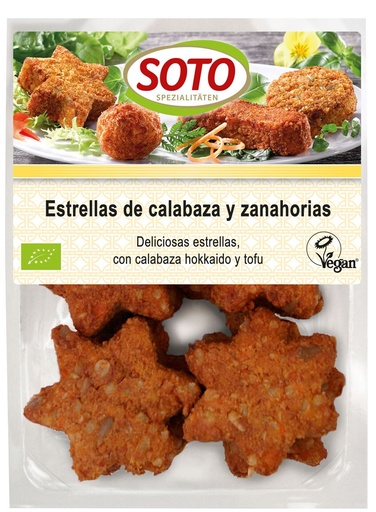 [23505] ESTRELLITAS DE CALABAZA Y ZANAHORIA 250G SOTO