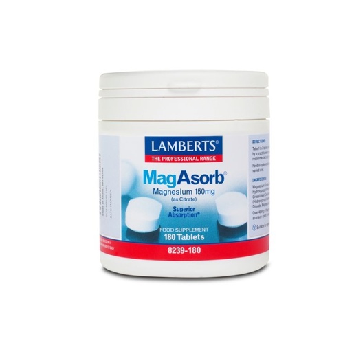 [17576] MAGABSORB MAG 150MG 180TAB LAMBERTS