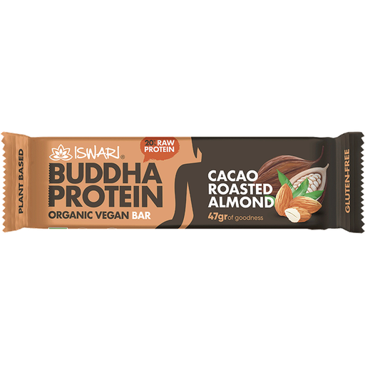 [21593] BARRITA CACAO ALMENDRA TOSTADA 47G BUDDHA PROTEIN