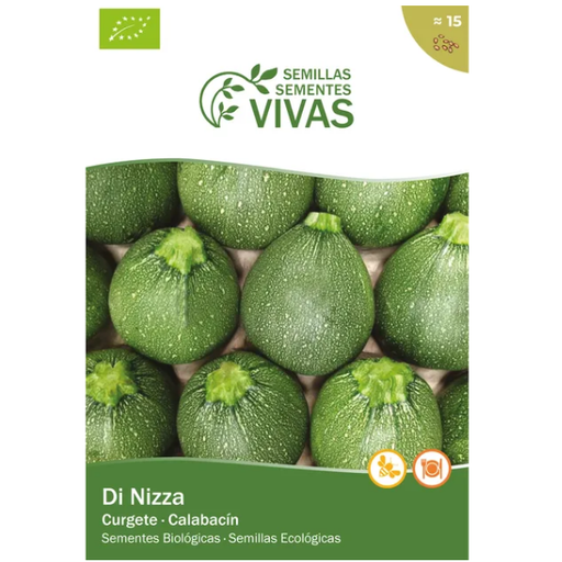 [27292] CALABACIN DI NIZZA SEMILLAS PARA CULTIVAR SEMILLAS VIVAS