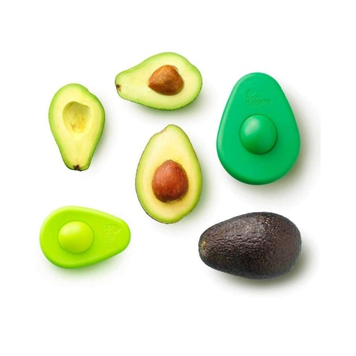 [23585] TAPA SILICONA AJUSTABLE AGUACATE 2 UD FOOD HUGGERS