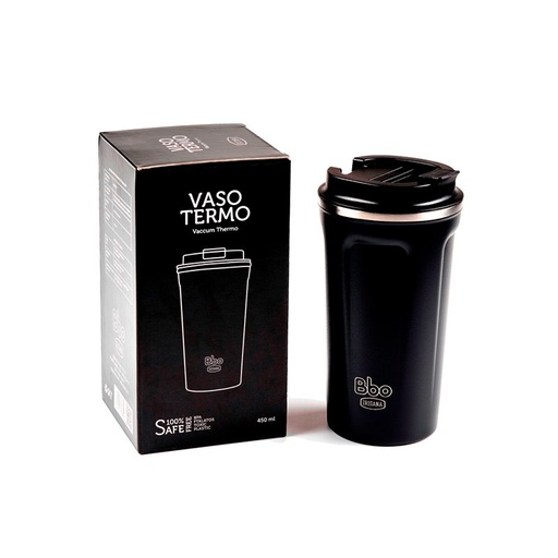 [27176] VASO TERMO NEGRO 450ML IRISANA