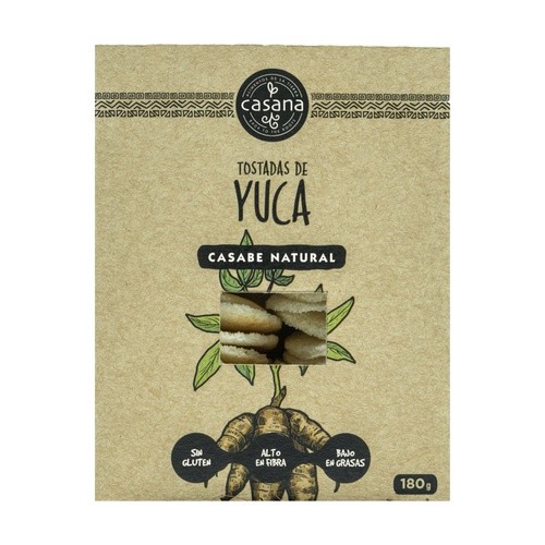 [21526] TOSTADAS DE YUCA 100% 180G CASANA
