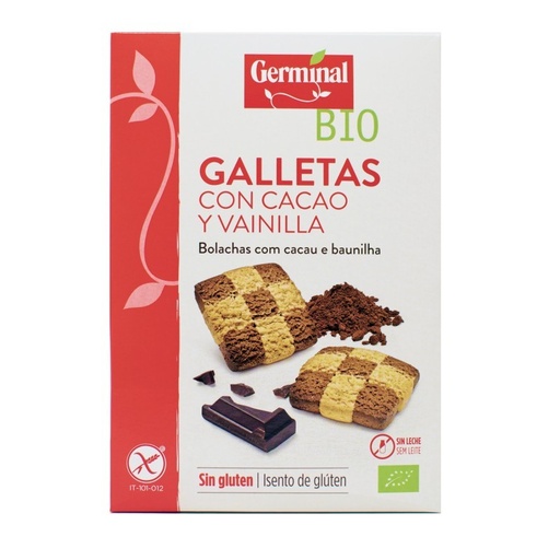 [9368] GALLETAS DE CACAO CON VAINILLA S/G 250G GERMINAL