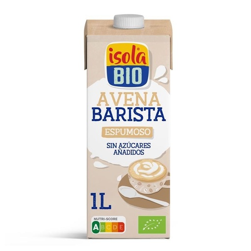 [28902] BEBIDA VEGETAL DE AVENA BARISTA 1L ISOLA BIO