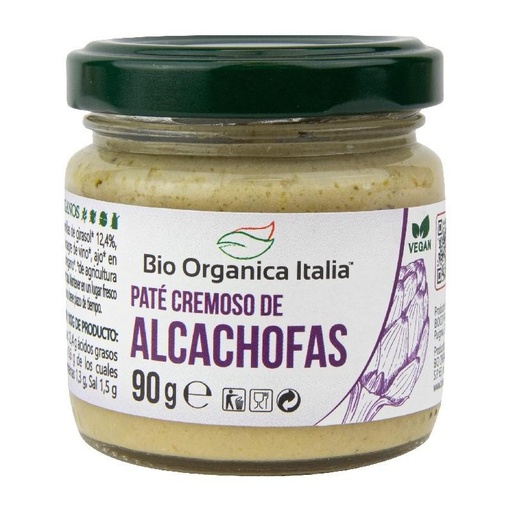 [22417] PATÉ ALCACHOFAS 90G BIO ORGANICA ITALIA