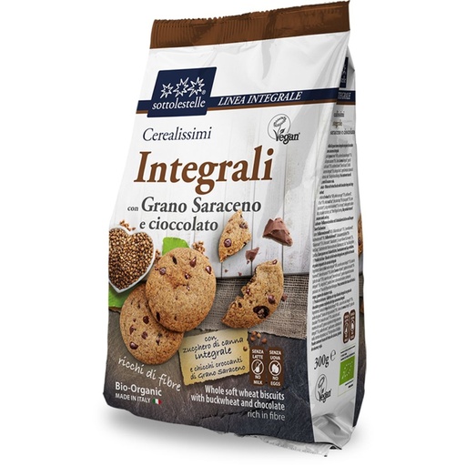 [28395] GALLETAS DE SARRACENO INTEGRAL CON GOTAS DE CHOCOLATE 300 G SOTTOLESTELLE
