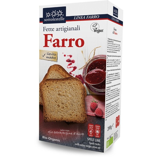 [28411] PAN TOSTADO DE ESPELTA 200 G SOTTOLESTELLE