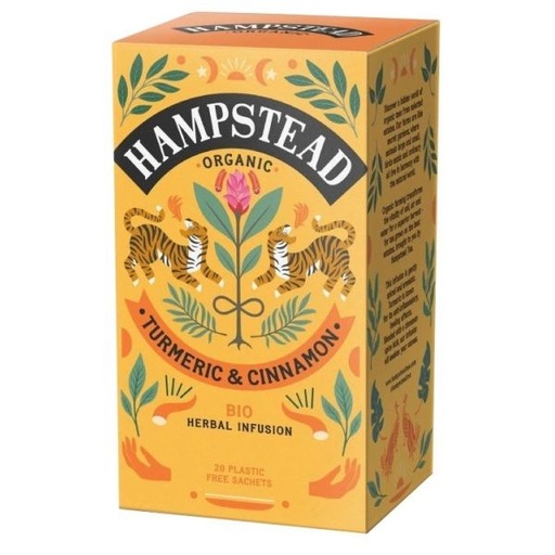 [28792] INFUSIÓN CÚRCUMA Y CANELA 20UD 30g HAMPSTEAD