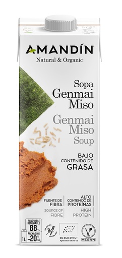 [11935] CALDO GENMAI MISO 1L AMANDIN