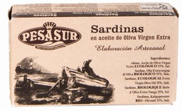 SARDINAS ACEITE OLIVA LATA 120G PESASUR