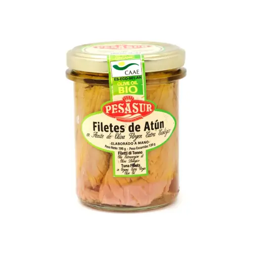 [29704] FILETES DE ATUN EN ACEITE DE OLIVA 135G PESASUR