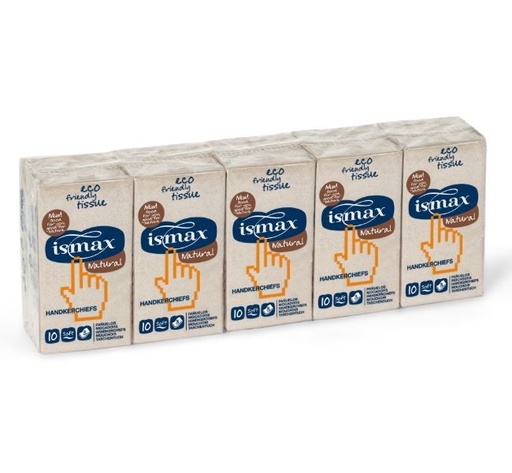 [16892] PAÑUELOS DE BOLSILLO ECOLÓGICOS 10X10 ISMAX