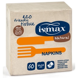 SERVILLETA ECOLÓGICA 2 CAPAS 50UD ISMAX