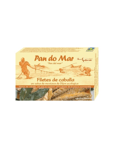 [7330] FILETES DE CABALLA SALSA MOSTAZA DIJON 120G PAN DO MAR