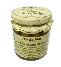 FILETES CABALLA ACEITE OLIVA CRISTAL 220G PAN DO MAR