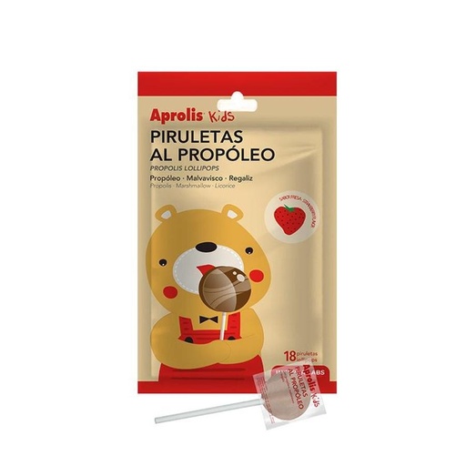 [29381] PIRULETAS AL PROPOLEO 18UD 100G APROLIS KIDS