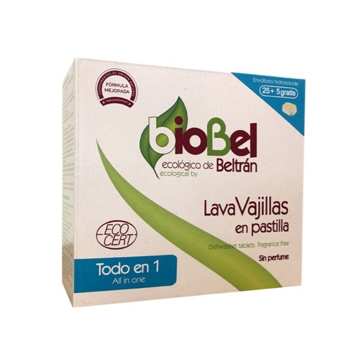 [13383] PASTILLAS LAVAVAJILLAS 30U  BIOBEL