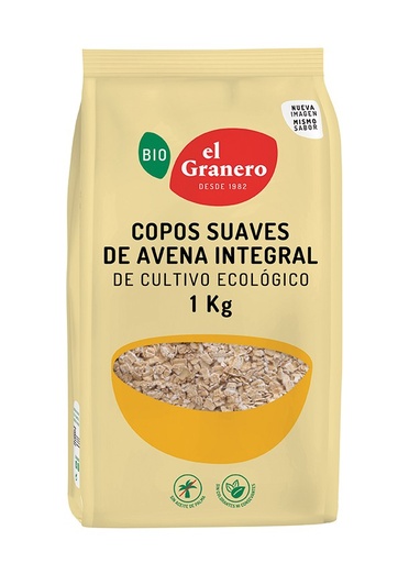 [3124] COPOS FINOS DE AVENA INTEGRAL 1K GRANERO