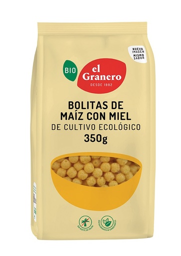 [19285] BOLITAS DE MAIZ CON MIEL 350G ELGRANERO
