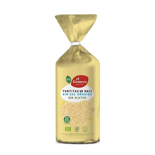 [28931] TORTITAS MAÍZ SIN GLUTEN SIN SAL 130G GRANERO