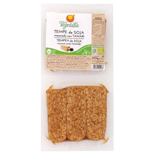 [1676] TEMPE DE SOJA MACERADO TAMARI 170G VEGETALIA