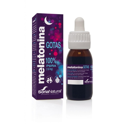 [26796] MELATONINA GOTAS 100% PURA 1,8 MG 50ML SORIA NATURAL