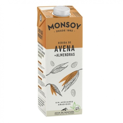 [14738] BEBIDA AVENA ALMENDRA 1L MONSOY