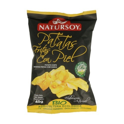 [22352] PATATAS FRITAS CON PIEL 40G NATURSOY