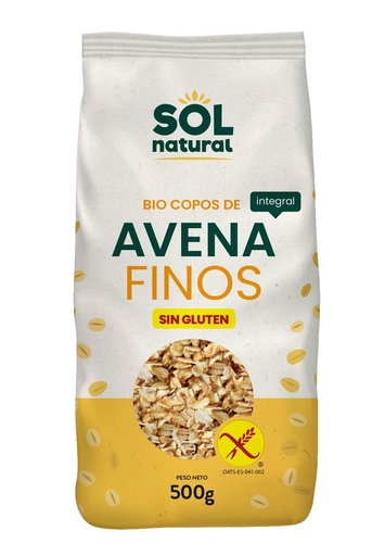 [13040] COPOS DE AVENA FINOS SIN GLUTEN 500G SOL NATURAL