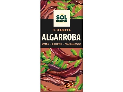 [19588] TABLETA DE ALGARROBA 70G SOL NATURAL