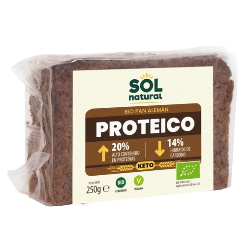 [28743] PAN ALEMAN PROTEICO KETO BIO 250G SOL NATURAL