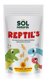 GALLETAS DE AVENA Y FRUTA BIO 90G REPTIL'S SOL NATURAL