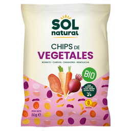 CHIPS DE VEGETALES CON ACEITE DE OLIVA BIO 80G SOL NATURAL