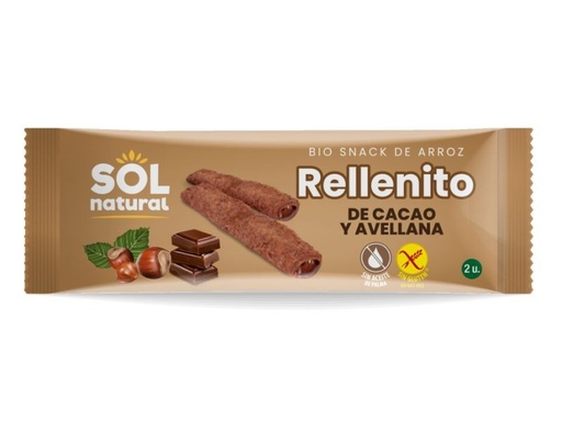 [21842] RELLENITO CHOCO Y AVELLANAS BIO S/GLUTEN 25G SOL NATURAL
