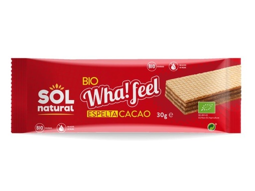 [21843] WHA! FEEL SNACK ESPELTA Y CACAO 30G SOL NATURAL