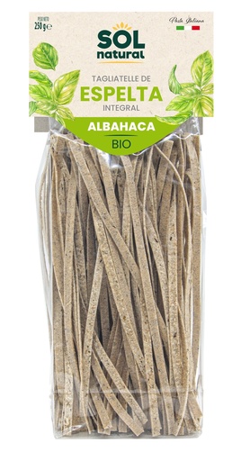 [14719] TAGLIATELLE ESPELTA ALBAHACA 250G SOL NATURAL