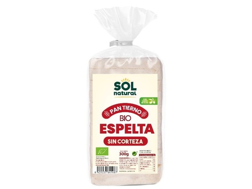 [20069] PAN TIERNO DE ESPELTA SIN CORTEZA 300G SOL NATURAL