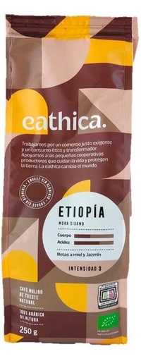 [27200] CAFÉ DE ALTURA ETIOPÍA MOLIDO BIO 250G EATHICA