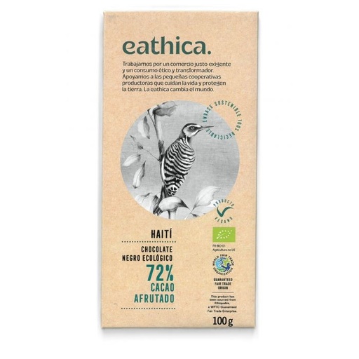 [28703] CHOCOLATE NEGRO 72% HAITI 100G EATHICA
