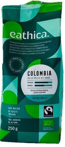 [27202] CAFE DE ALTURA COLOMBIA MOLIDO BIO 250G EATHICA