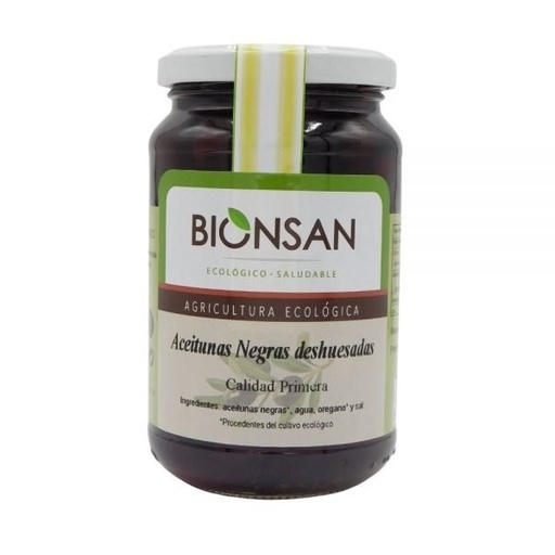 [22376] ACEITUNAS NEGRAS DESHUESADA 170G  BIONSAN