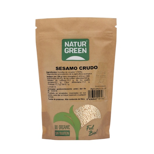 [27494] SEMILLAS SESAMO CRUDO 225G NATURGREEN