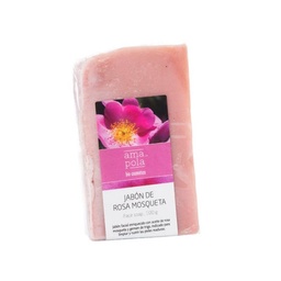 PASTILLA JABÓN ROSA MOSQUETA 100G TALLER AMAPOLA